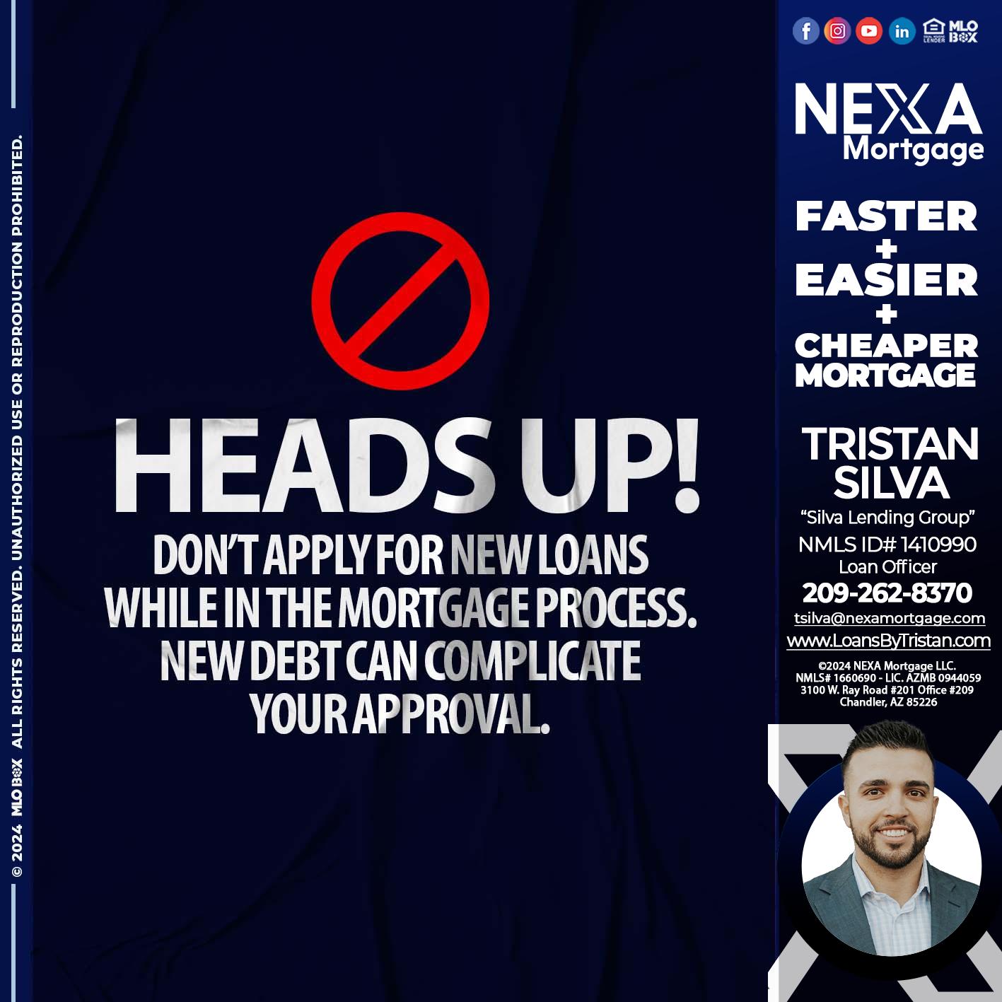 heads up - Tristan Silva -Loan Officer