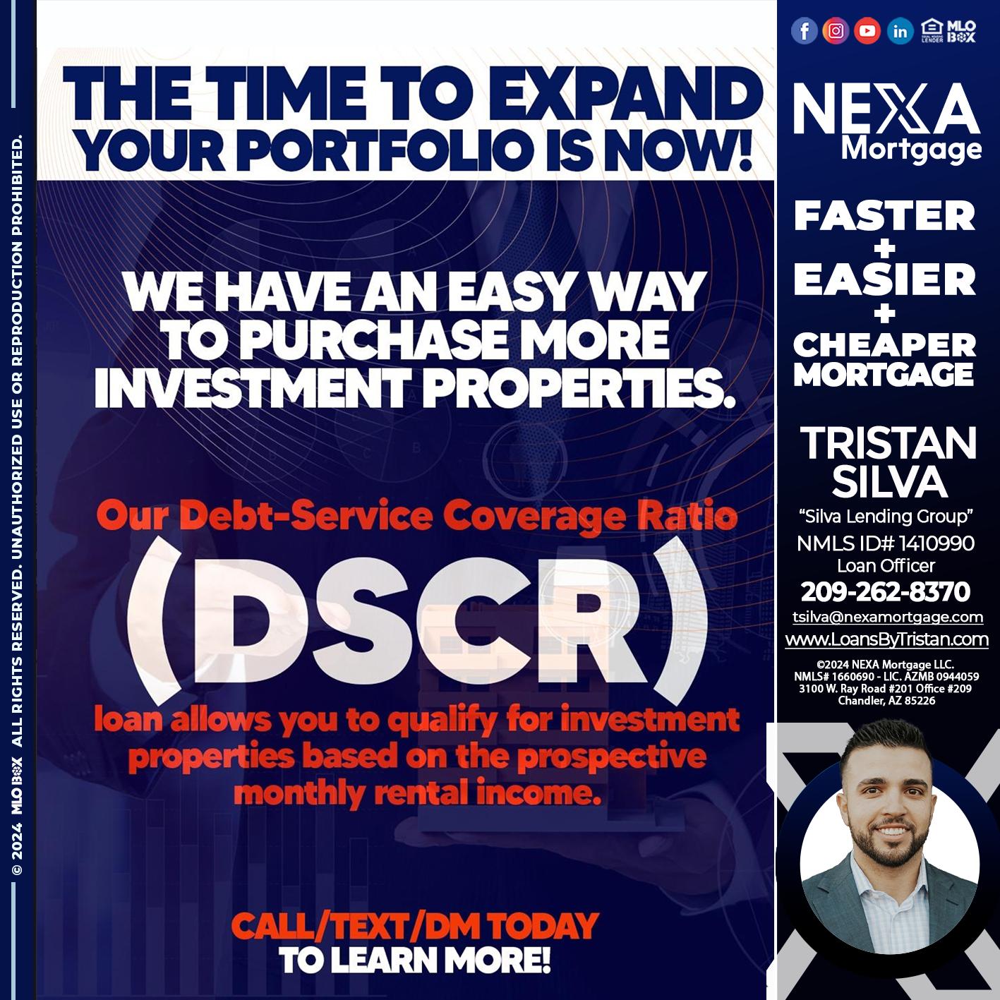 DSCR - Tristan Silva -Loan Officer
