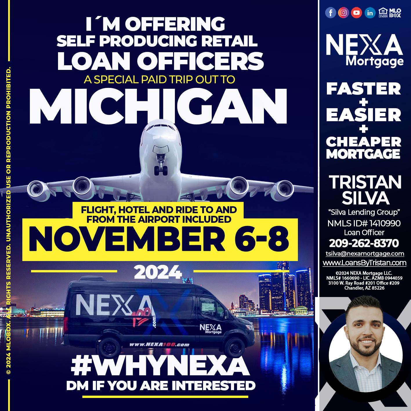 MICHIGAN TRIP - Tristan Silva -Loan Officer