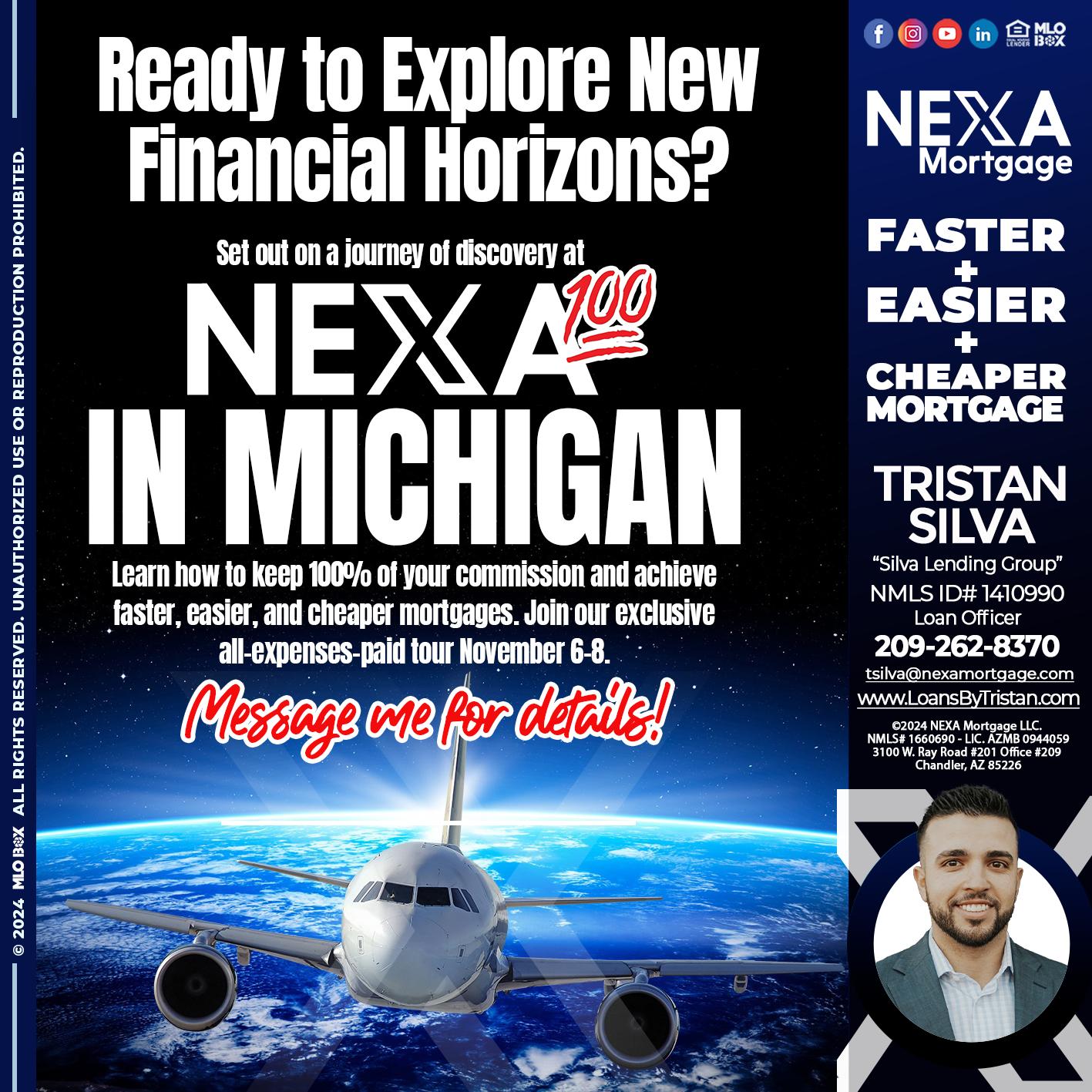 MICHIGAN TRIP NEXA 100 - Tristan Silva -Loan Officer