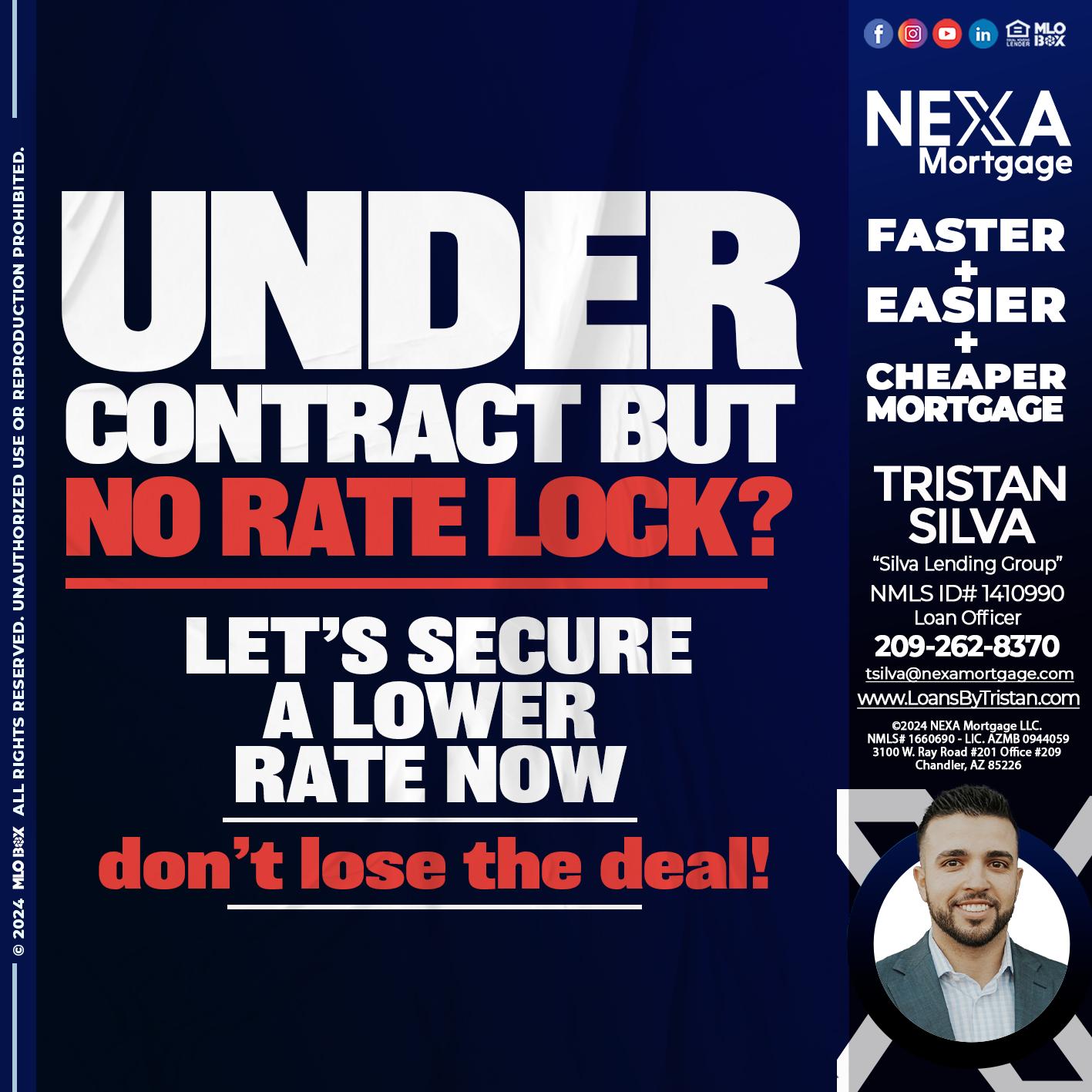 under contract - Tristan Silva -Loan Officer
