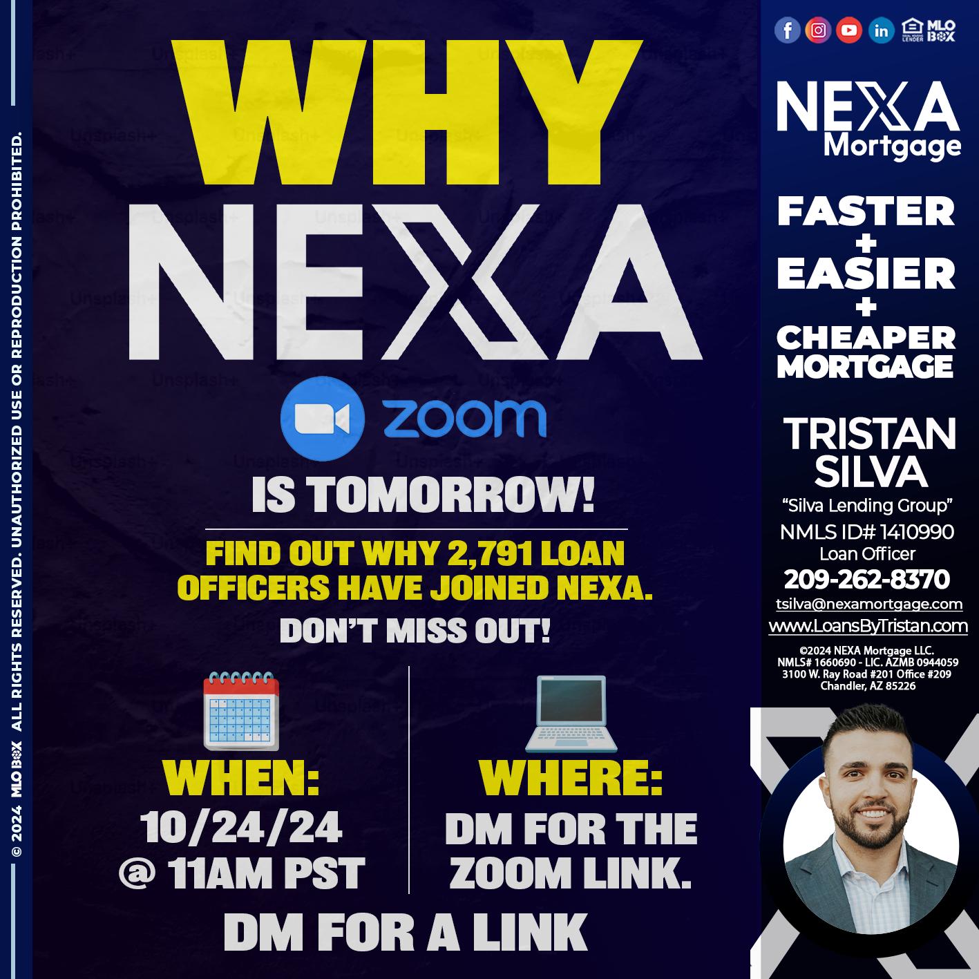 WHY NEXA - Tristan Silva -Loan Officer