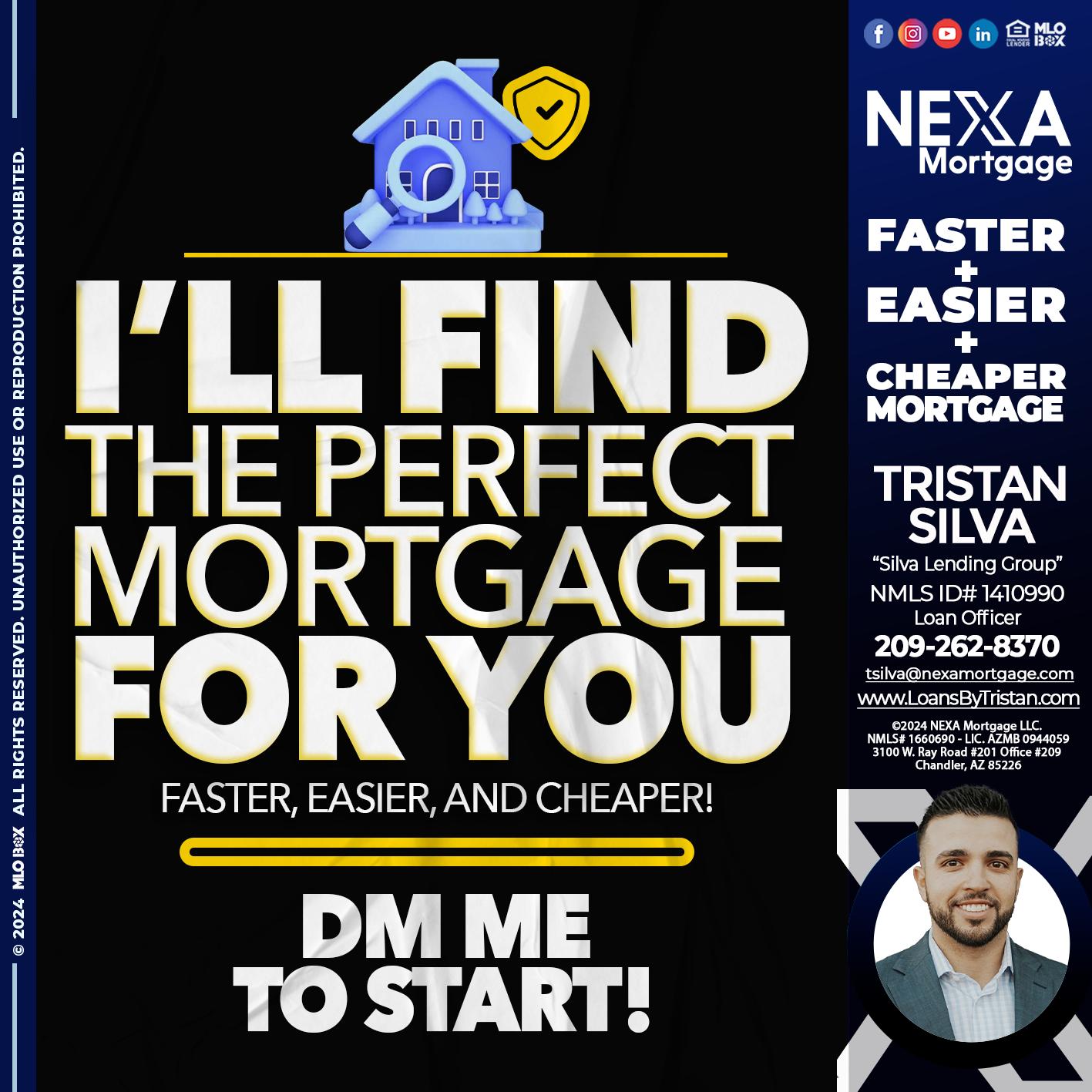 I WILL FIND YOU - Tristan Silva -Loan Officer